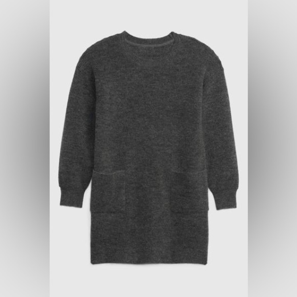 Gap Kids Pocket Sweater Dress Charcoal Grey Toddler 3T Girls